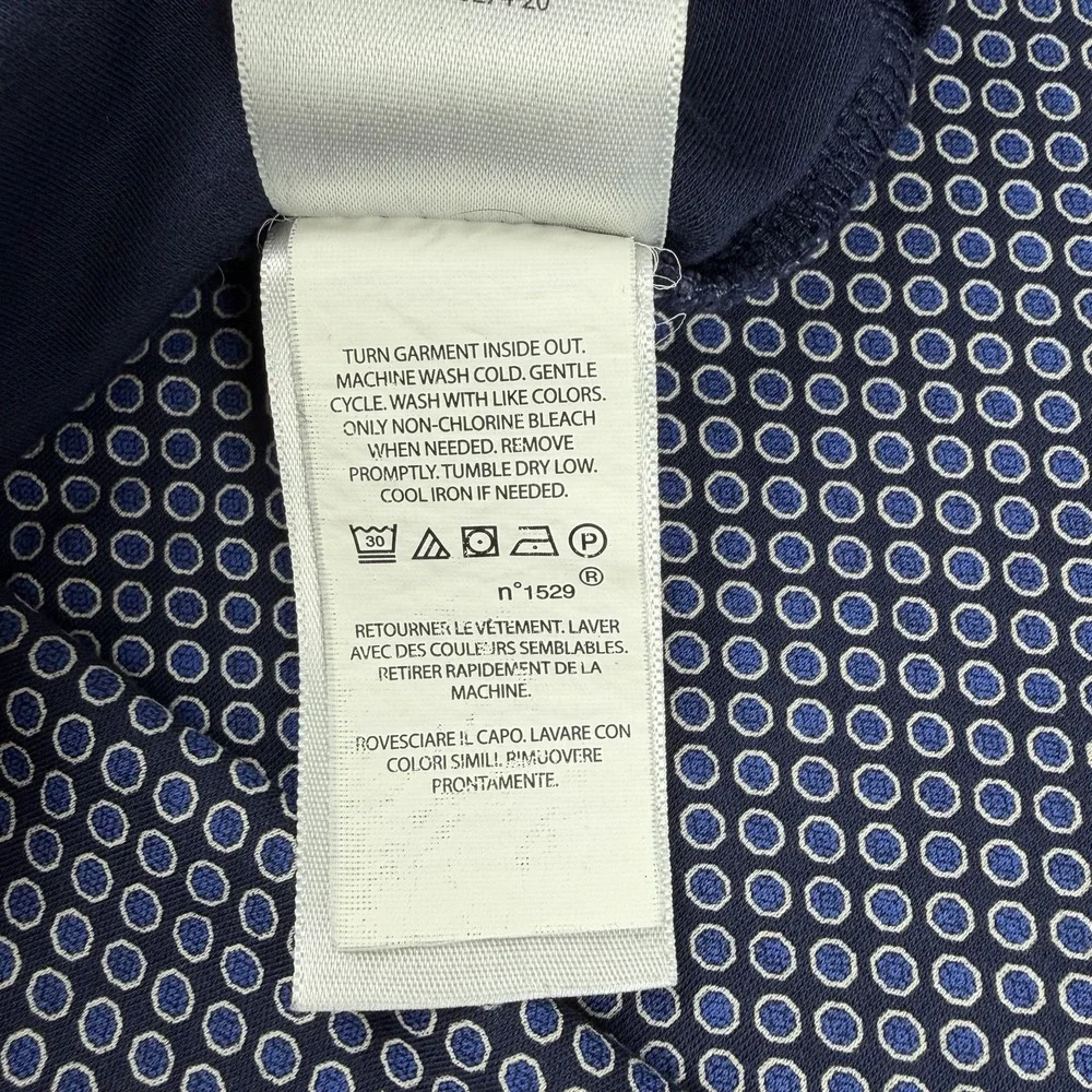 Polo Ralph Lauren‎ Shirt Mens Medium Blue AOP Circle Print Custom Classic Fit